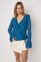 Longsleeve Met Ruches