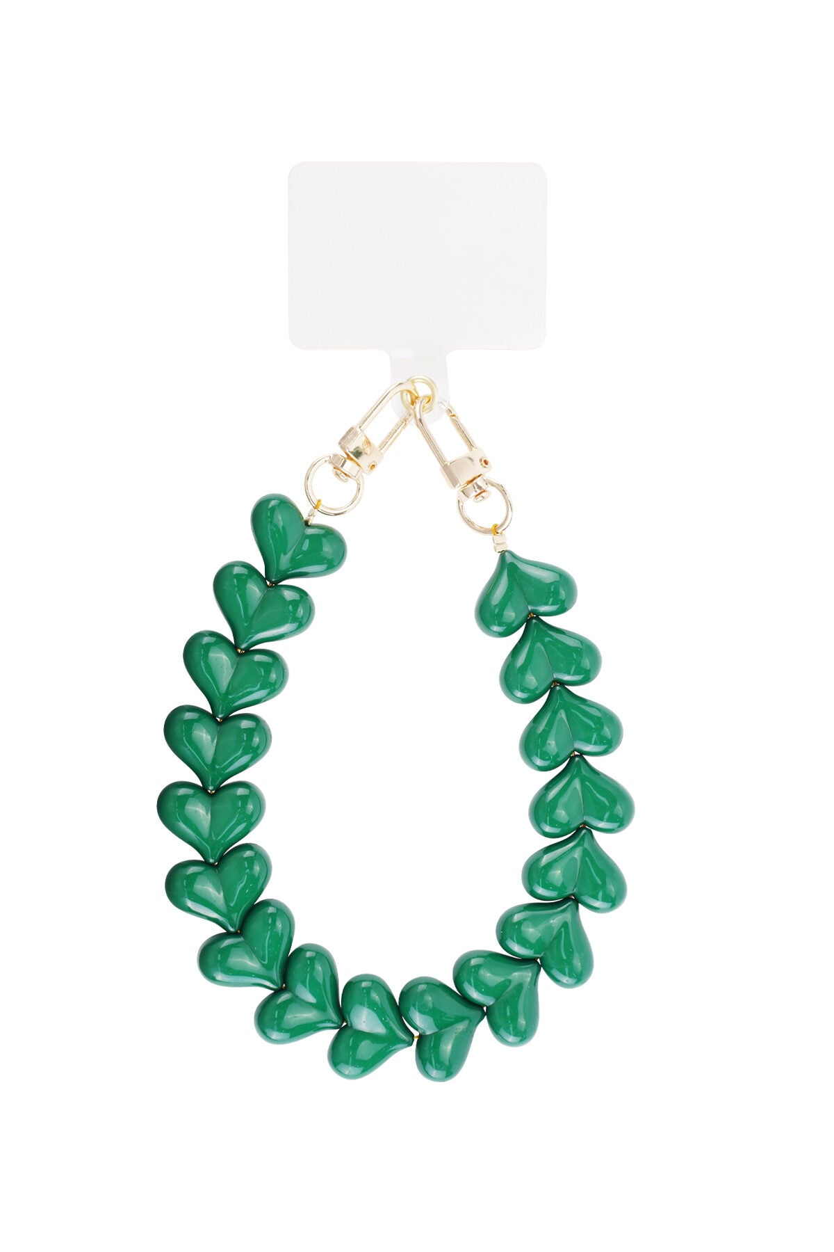 Acryl Hart Telefoonketting