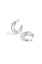 Dubbele Chunky Oorbellen Met Gedraaid Detail