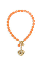 Squoval Kralenketting Hangend Hart