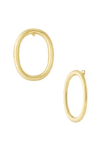 Oval Hoop Oorbellen