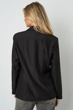 Geweven Polyestervezel Vrouwenpak Elegant Solide Kleur Herfst/Winter