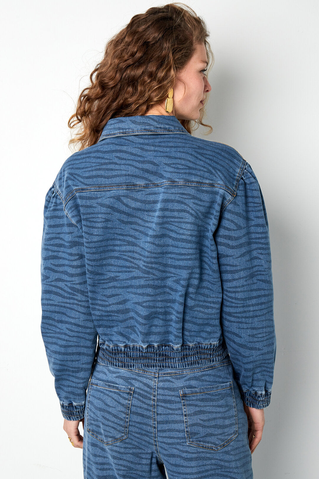 Stijlvolle Blauwe Denim Jasje