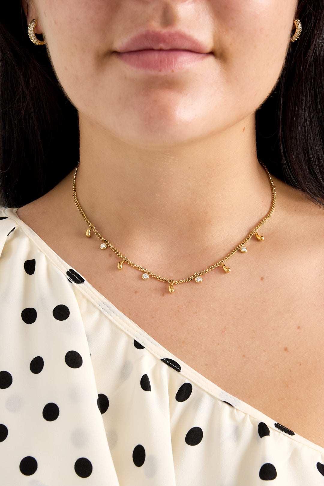 Elegante Rijnsteencollier