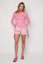 Geplooide Longsleeve