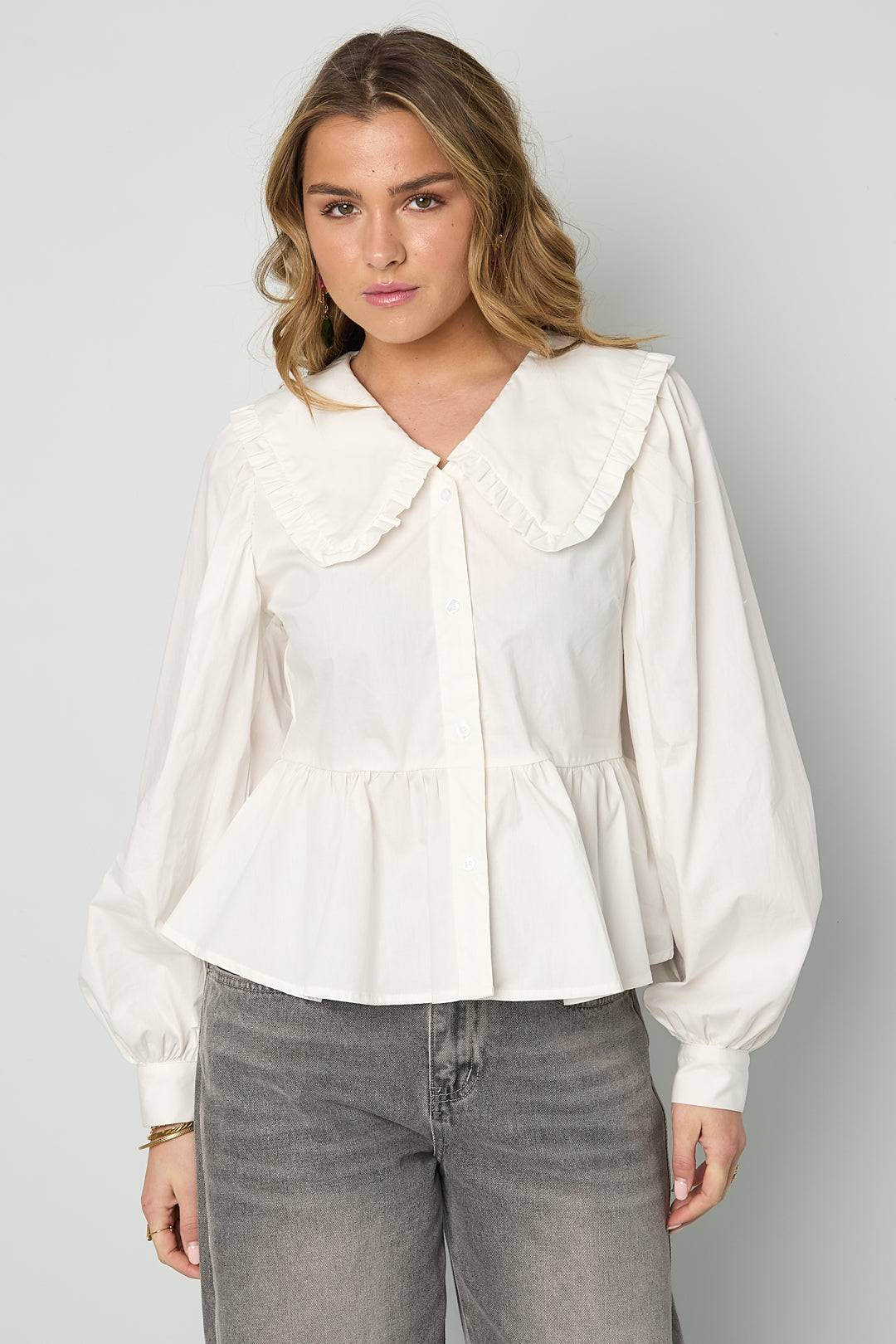 Katoenen Blouses En Overhemden