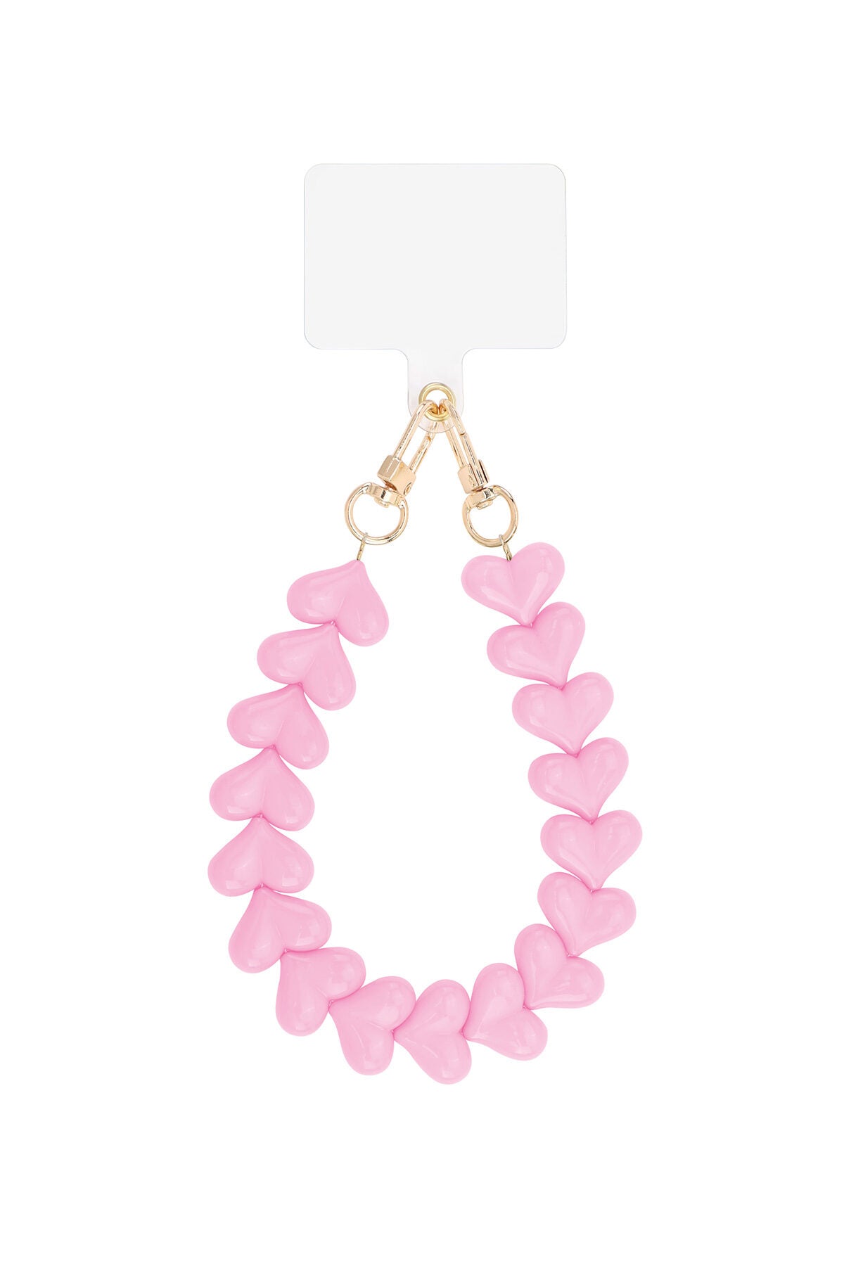 Acryl Hart Telefoonketting