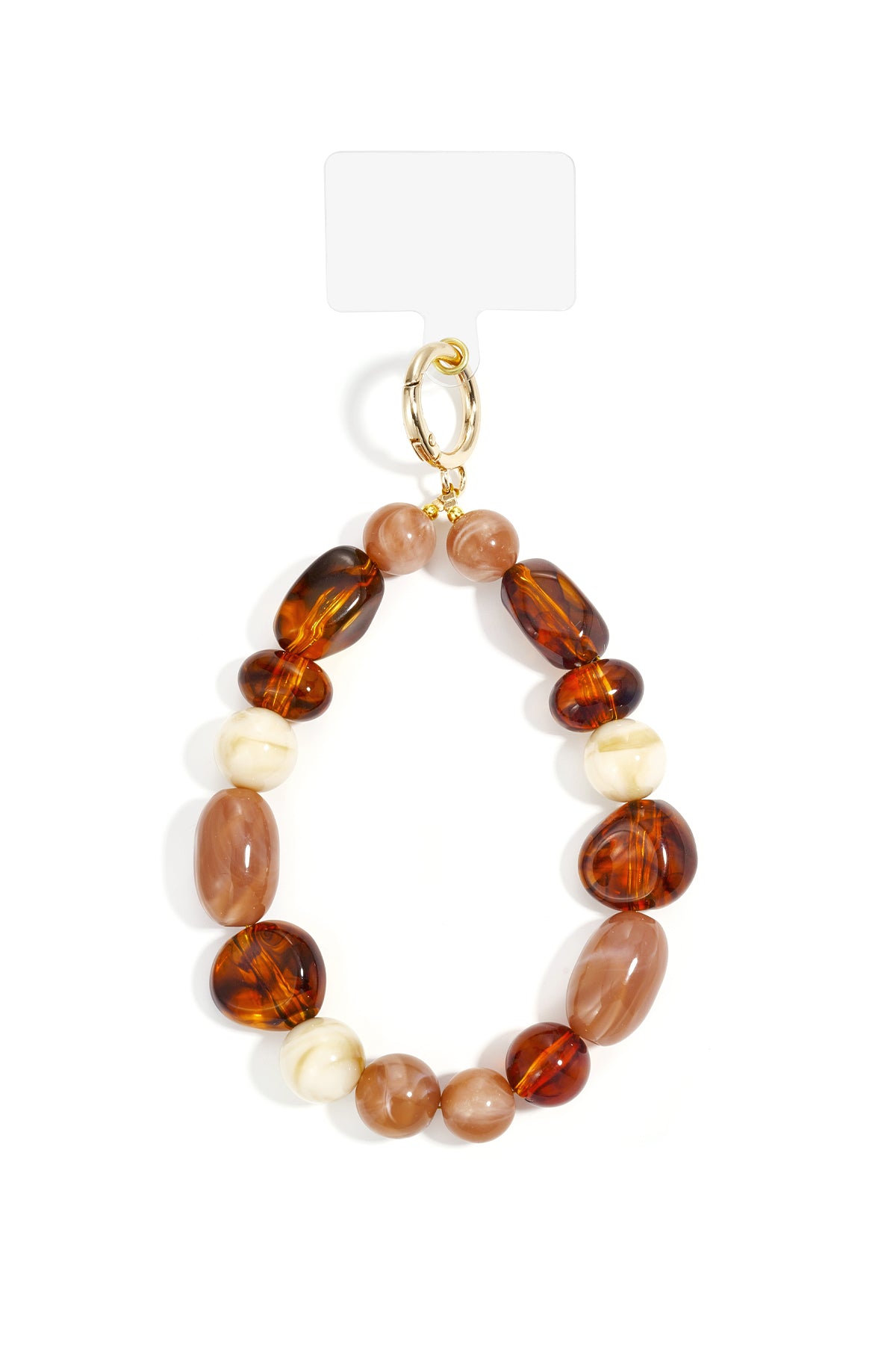Amberkleurige Acryl-Telefoonketting Voor Stijlvol Dagelijks Gebruik