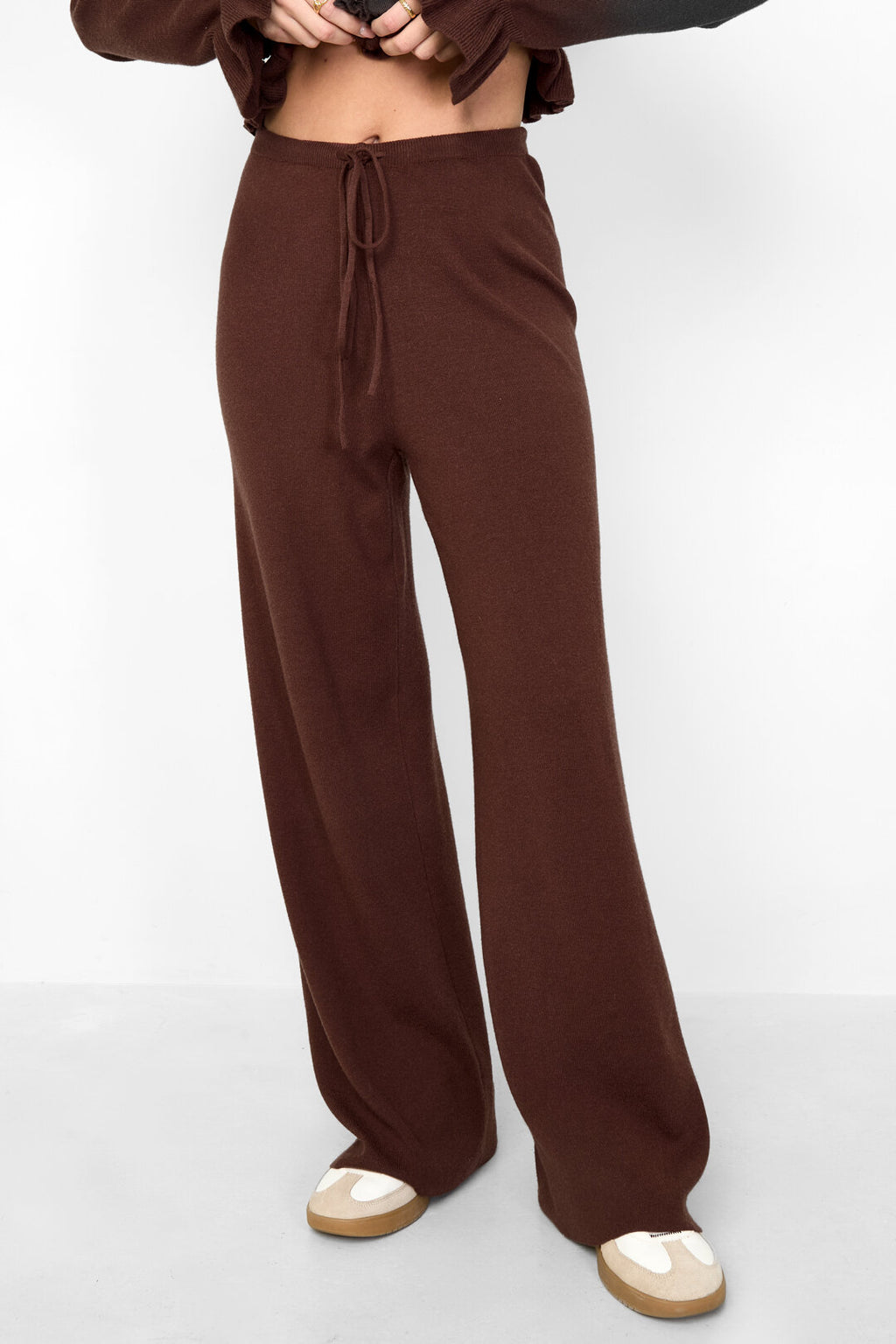Casual Gebreide Wol Broek