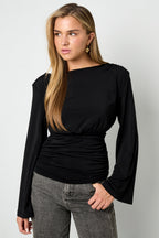 Lange Mouw Boot Neck Top