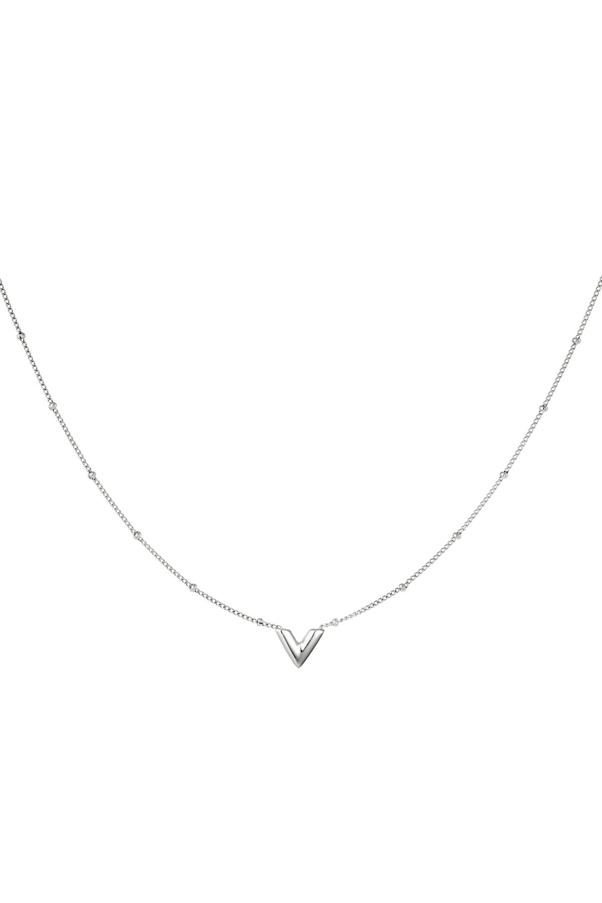 Roestvrijstalen V-Halsketting Goud Kleur Stainless Steel