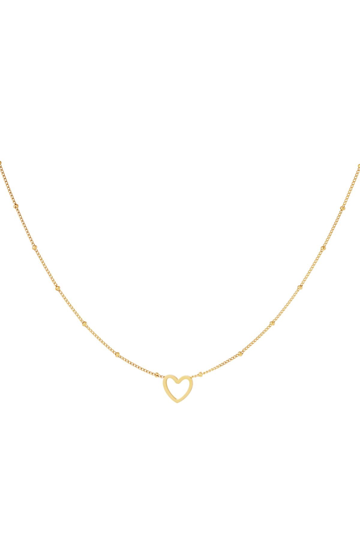 Minimalistische Ketting Open Hart 