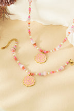 Beaded Rose Ketting 