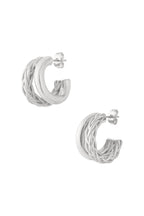 Small Double Braided Hoops Oorbellen