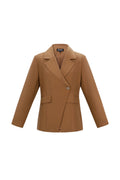 Geweven Polyestervezel Vrouwenpak Elegant Solide Kleur Herfst/Winter
