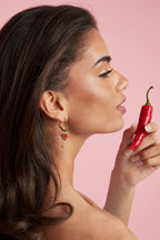 Oorbellen In Hartvorm Met Kralen Hangers En Charms