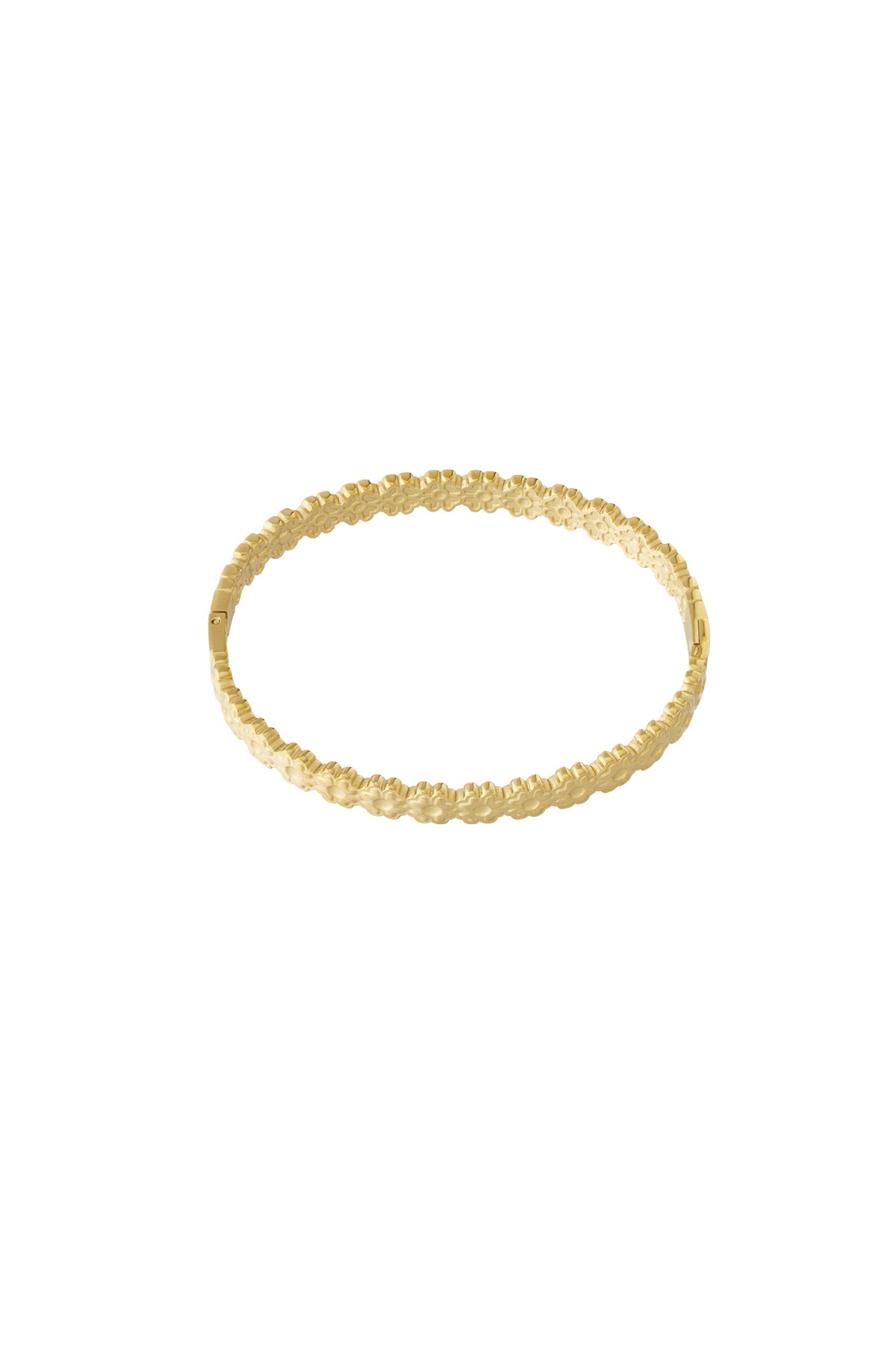 Elegante 14K Goud Geplaatste Stalen Armband