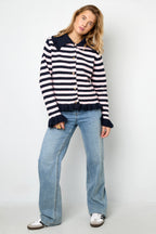 Gebreide Cardigan Casual Strepen