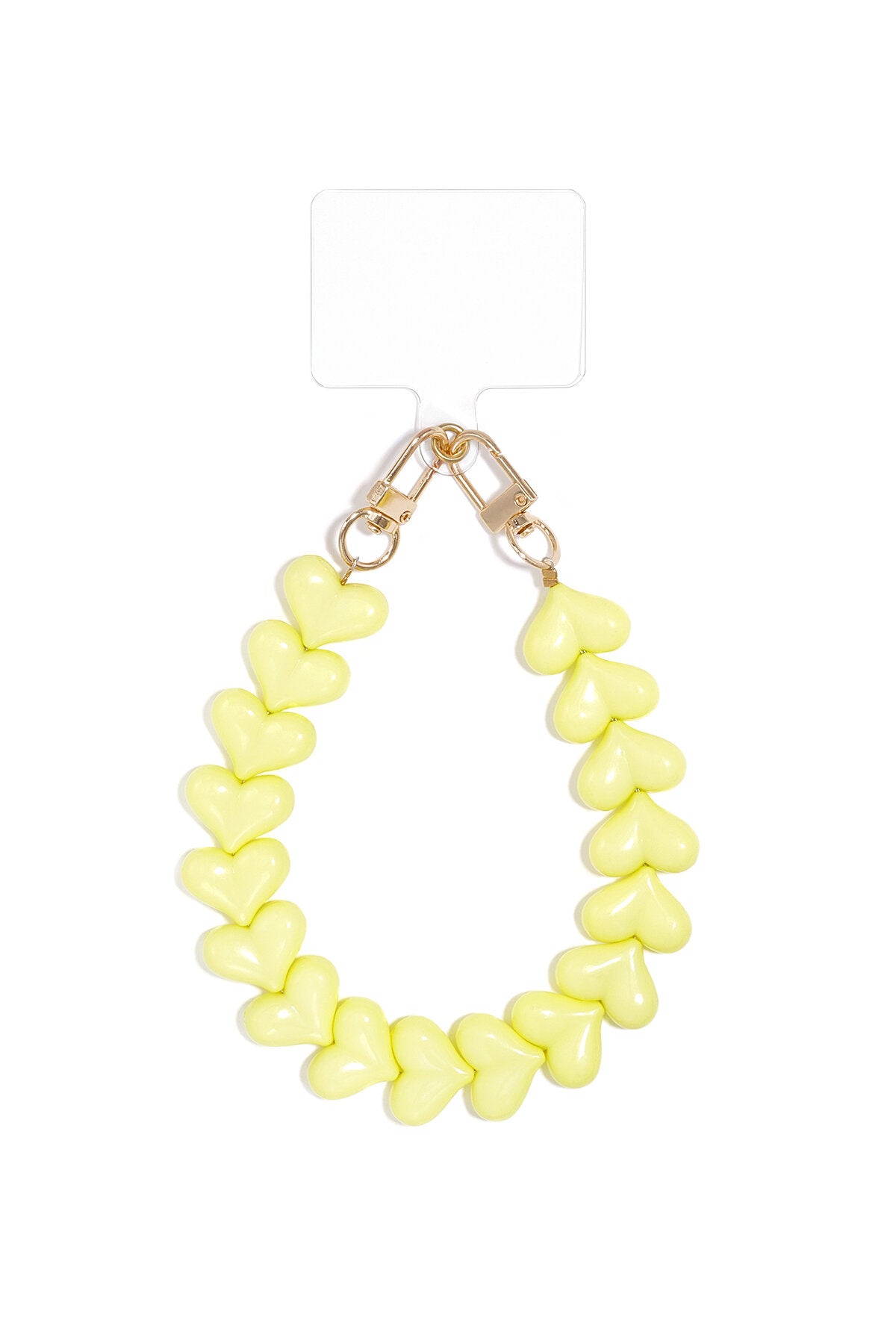 Acryl Hart Telefoonketting