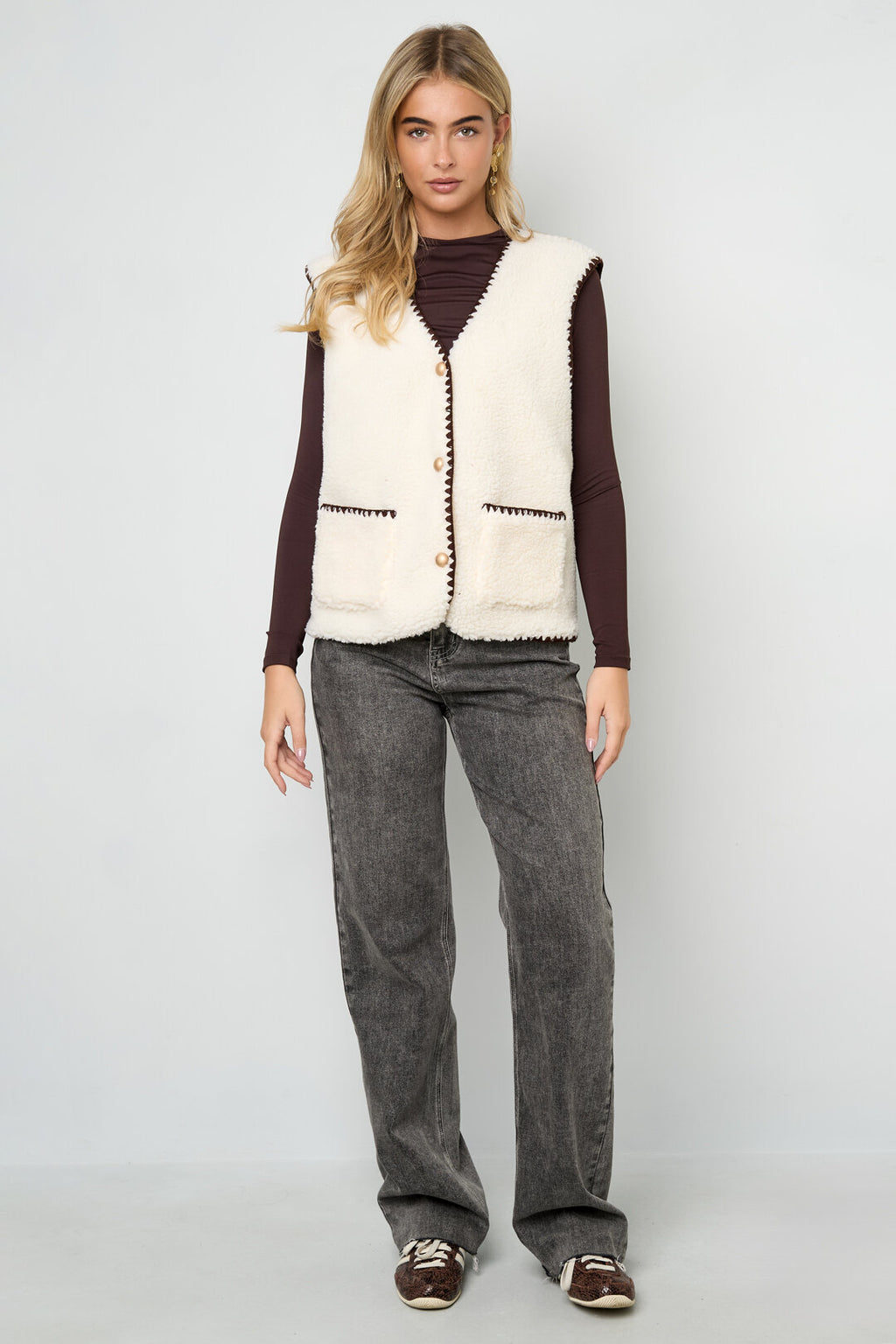 Stijlvolle Herfst/Winter Geweven Vest