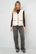 Stijlvolle Herfst/Winter Geweven Vest