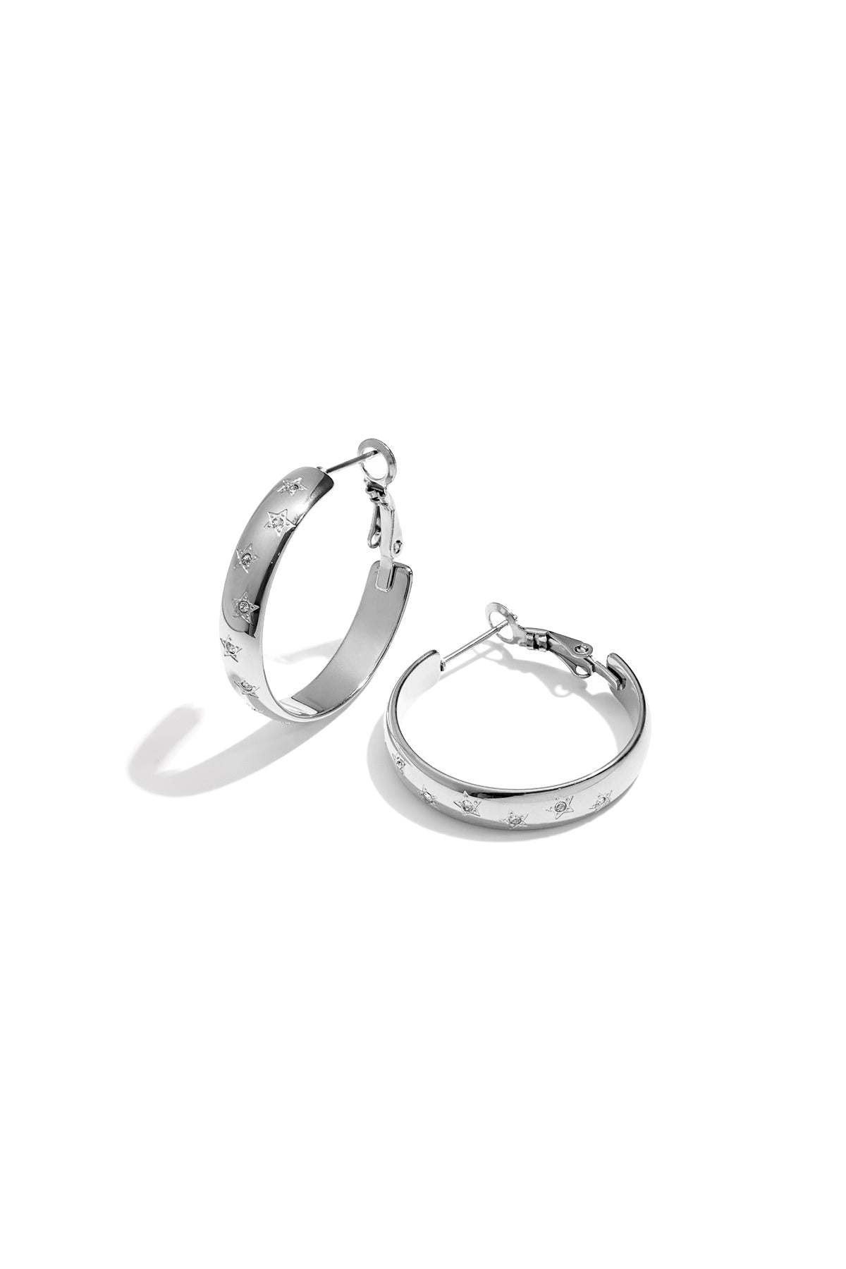 Trendy Star Hoops Oorbellen
