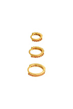 Oorbellen Set Of Circles Koper