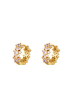 Ster Strass Hoepel Oorbellen