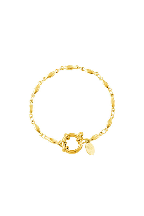 Armband Ovale Ketting Goud