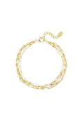 Armband Drie Lagen Gekleurde Details 