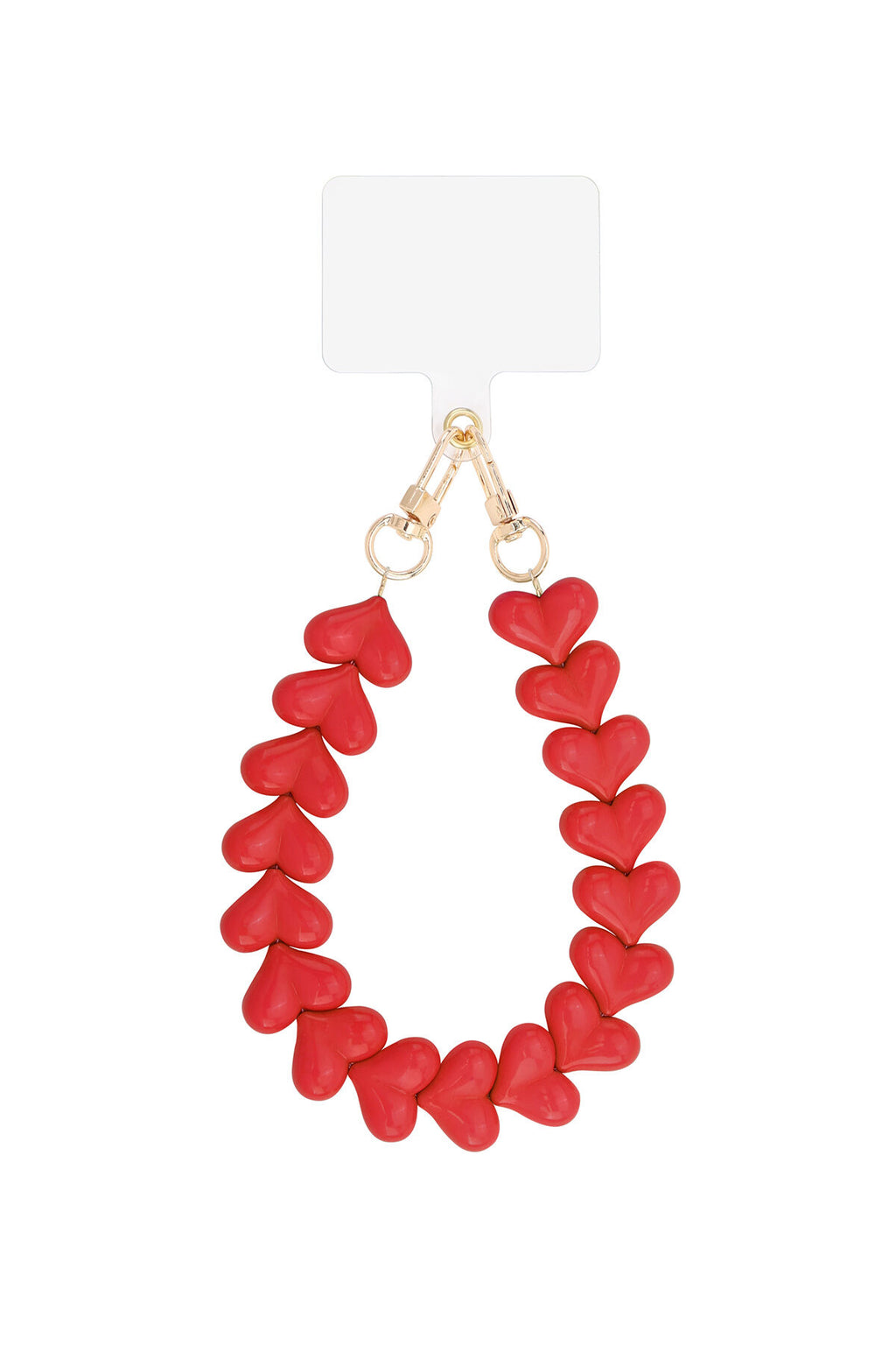 Acryl Hart Telefoonketting