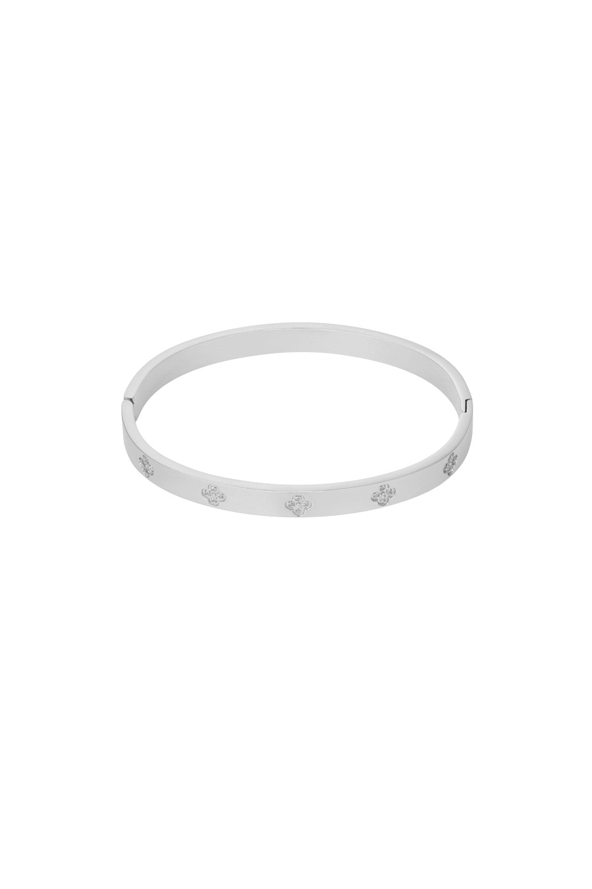 Armband Met Klavers En Steentjes