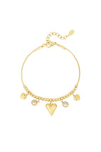 Gleaming Heart Armband