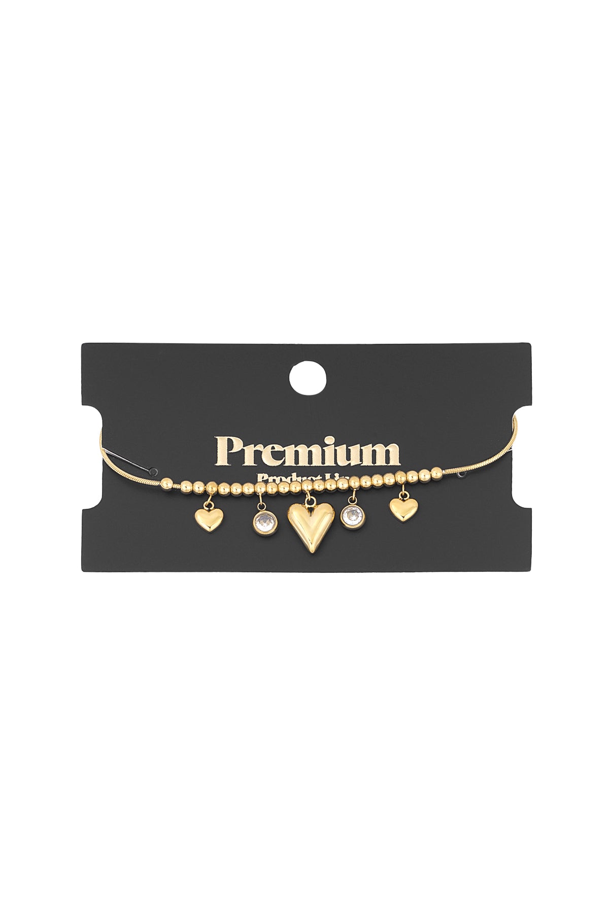 Gleaming Heart Armband