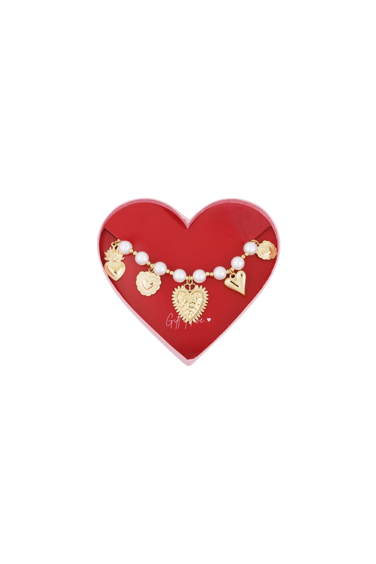 Parel Hartjes Armband