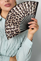 Opvouwbare Waaier Met Luipaardprint