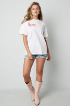 T-shirt Lente/Zomer Letters