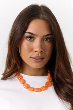 Ketting Met Squoval Kralen
