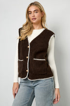 Stijlvolle Herfst/Winter Geweven Vest