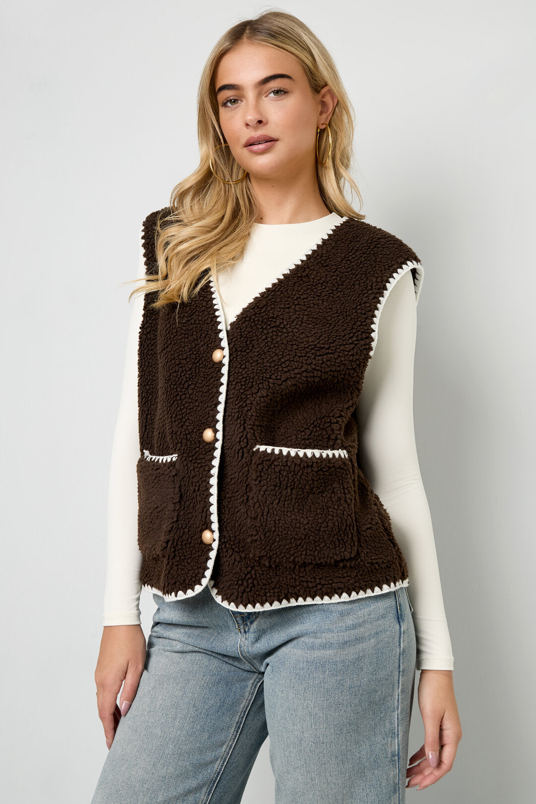 Stijlvolle Herfst/Winter Geweven Vest