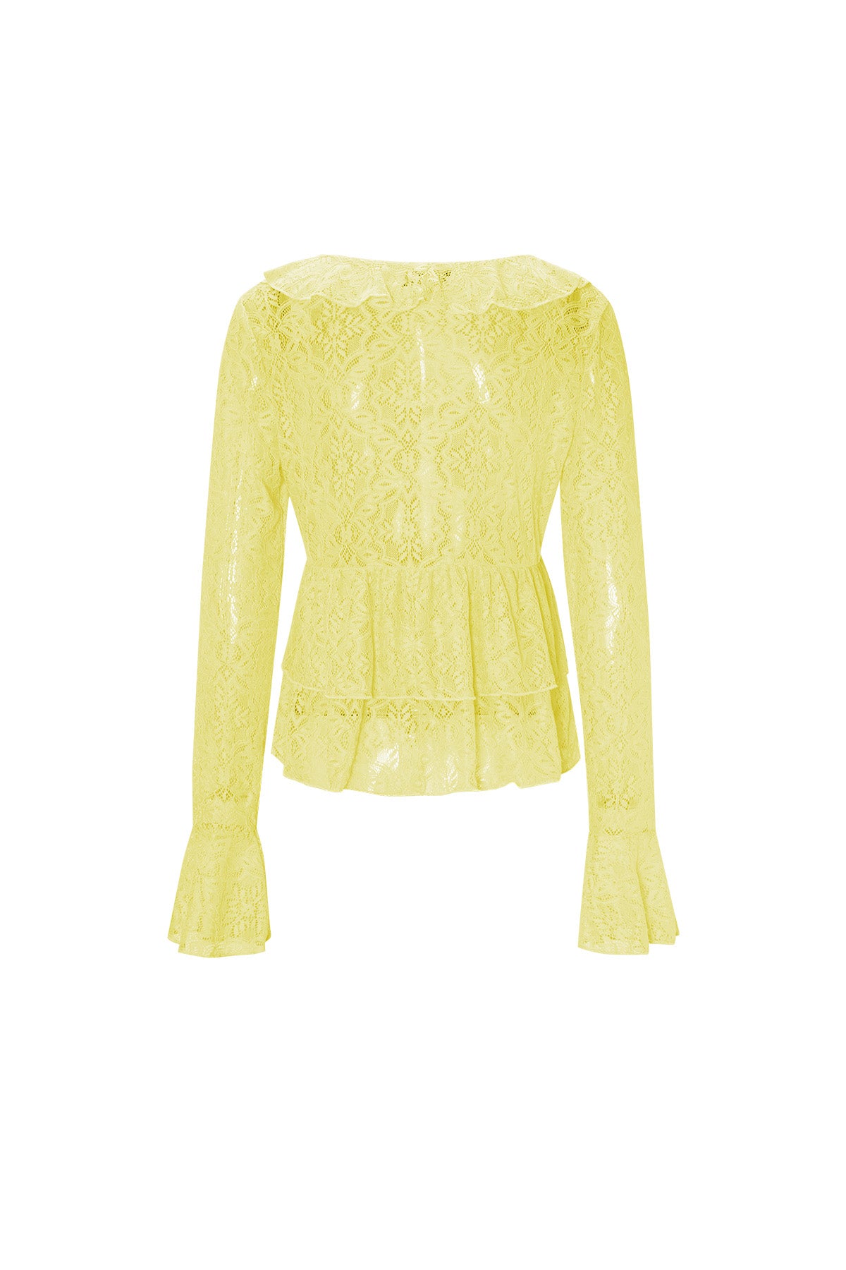 Lange Mouwen Top Elegante Ruches