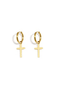 Oorringetjes Met Kruis Hanger