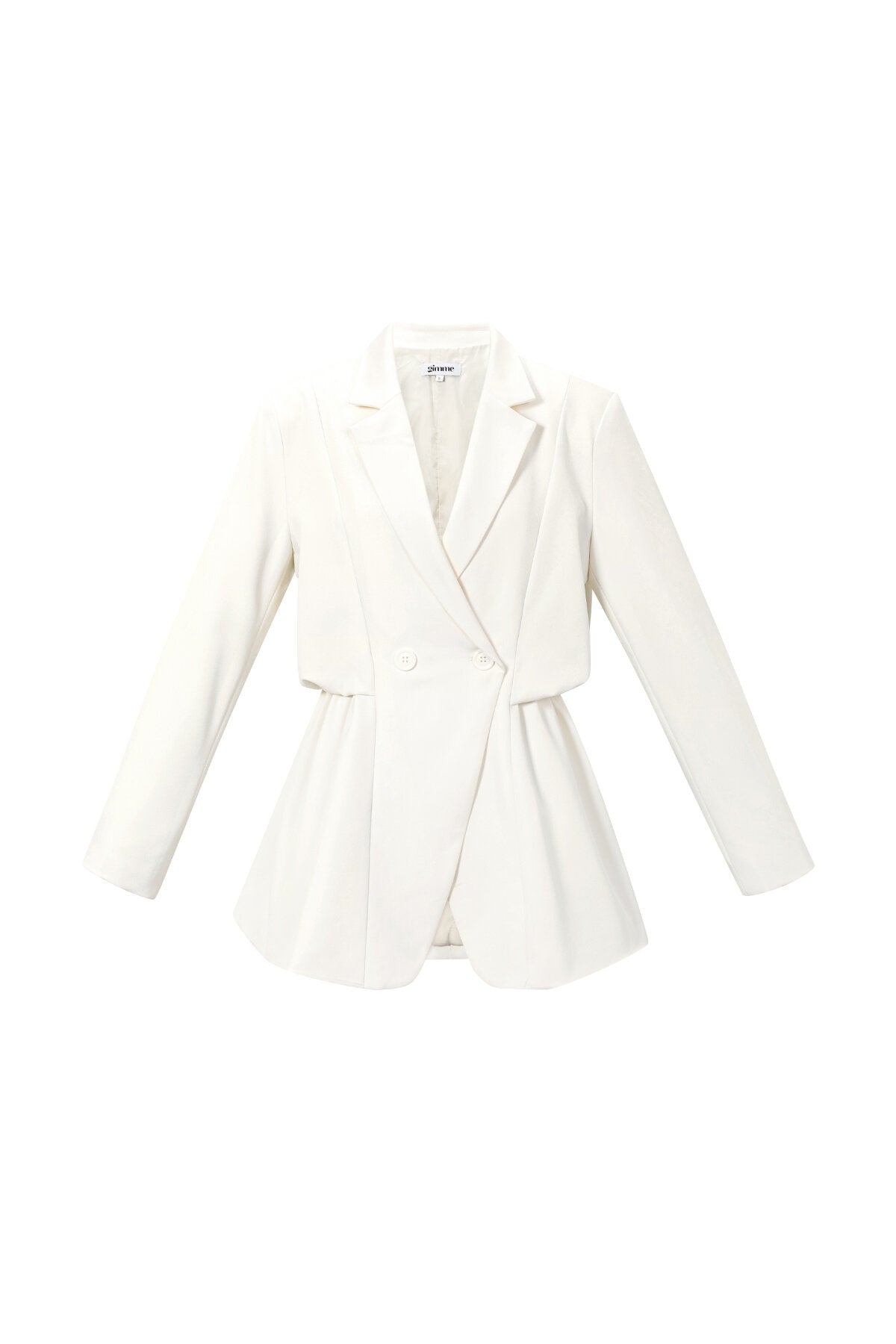 Elegante Solide Kleur Damespak