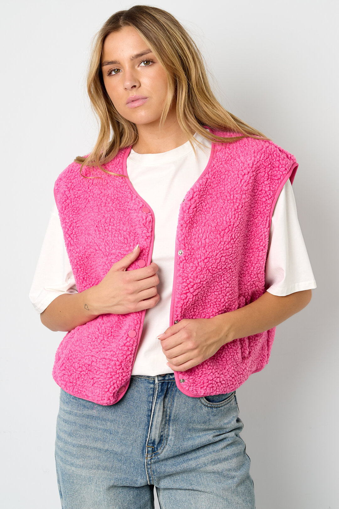 Gimme Women's Woven Casual Vest for Fall/Winter