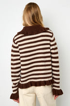Gebreide Cardigan Casual Strepen