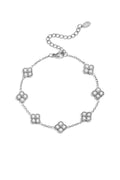 Armband Met Zirkonia Belegde Klavers