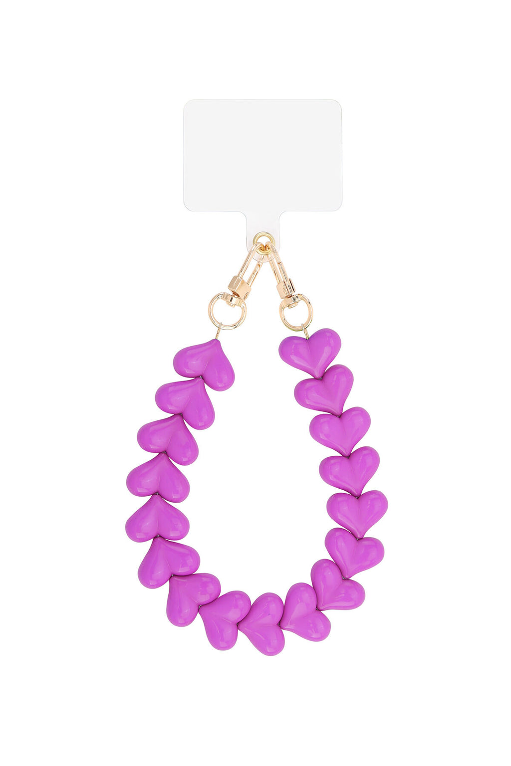 Acryl Hart Telefoonketting