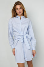 Streepjesjurk met Lange Mouwen
