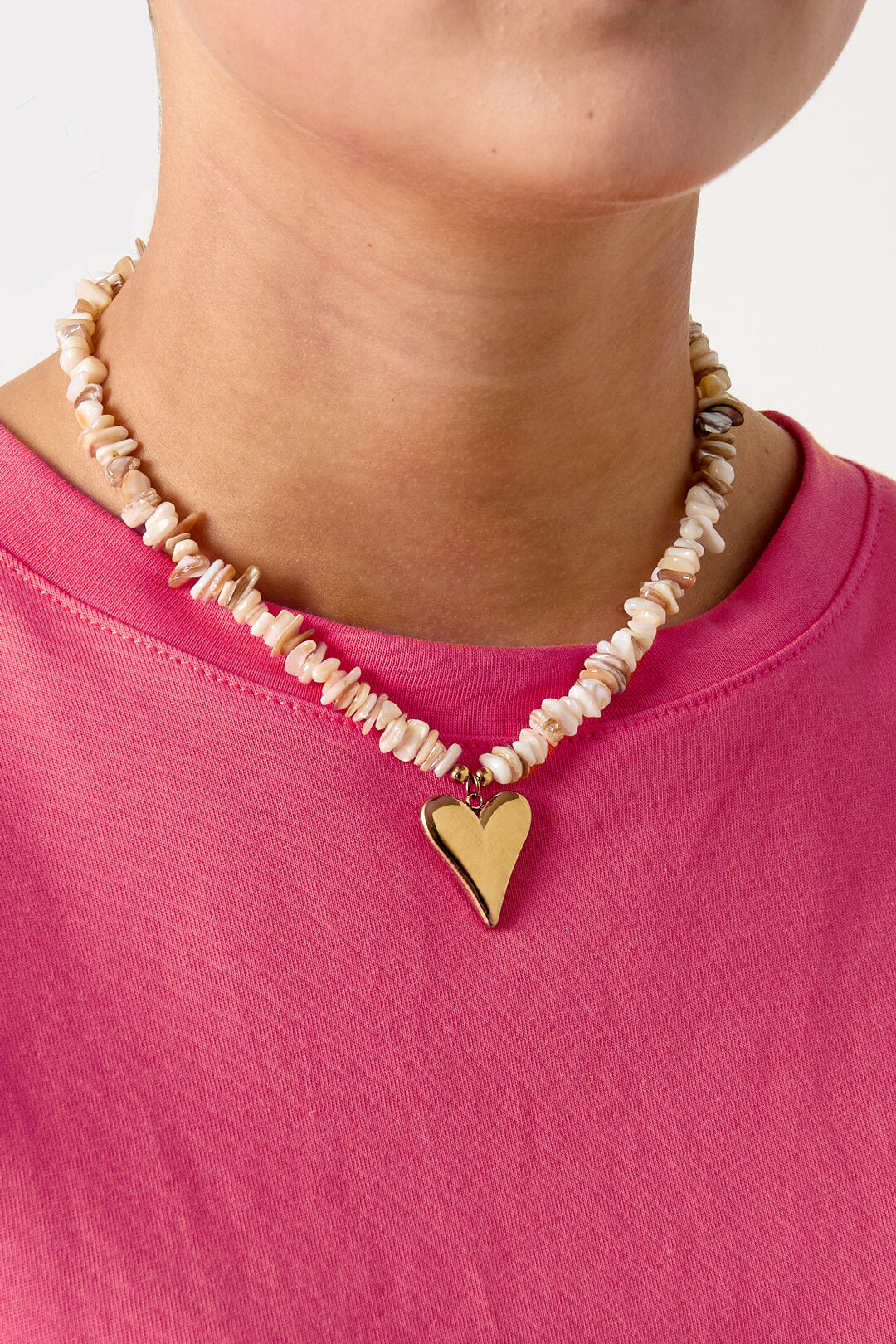 Elegante Hartvormige Kralenketting