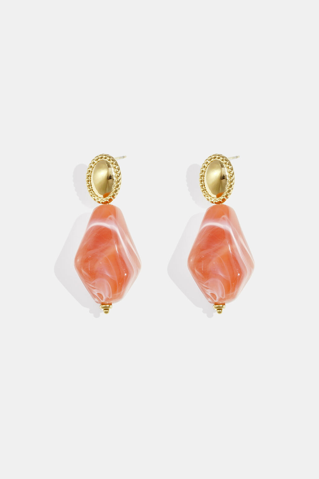 Oorbellen Met Natuursteen Look